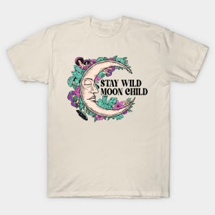 Stay wild moon child Halloween T-Shirt
